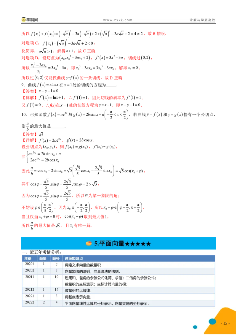 2025年高考数学考前最后一课_2024-2025高三（6-6月题库）_2025年05月试卷_05242025年高考考前最后一课数学