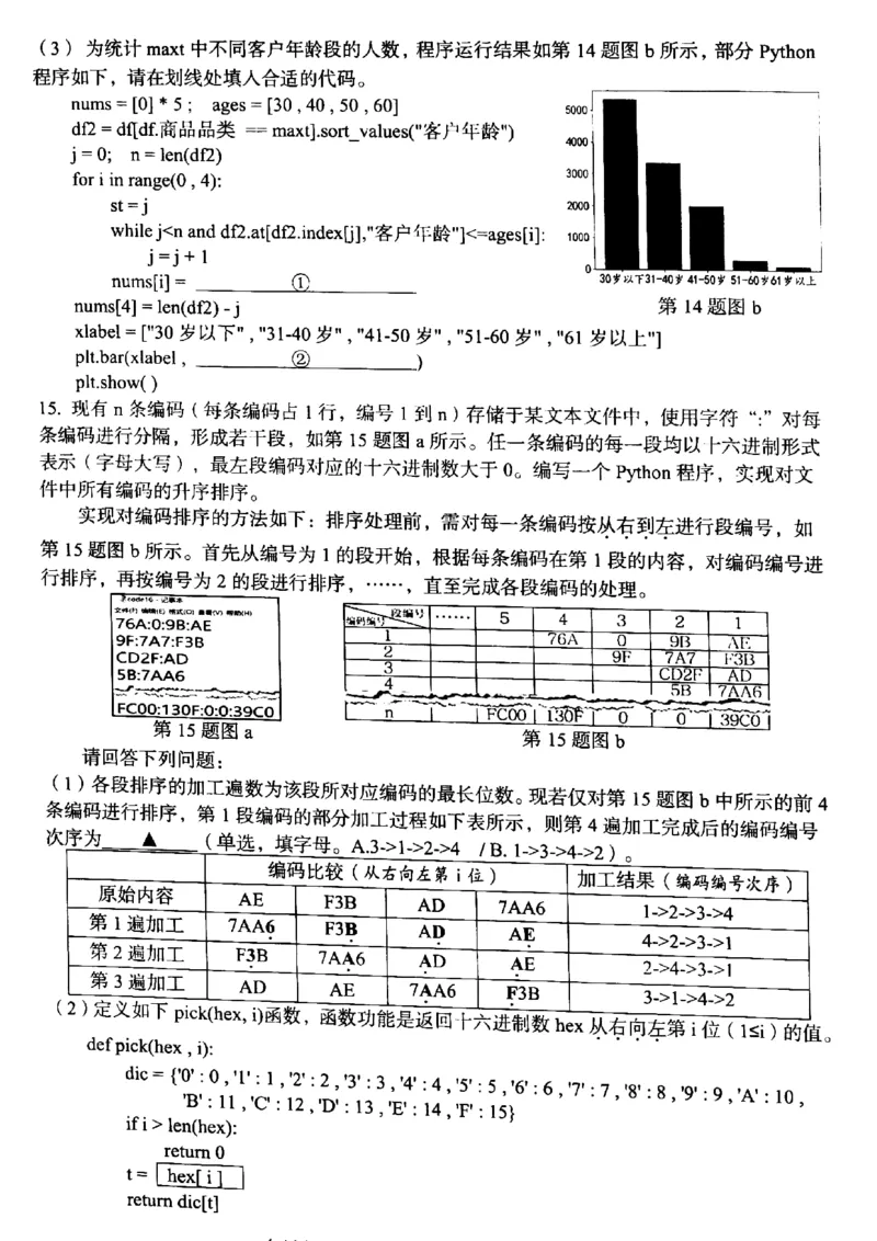 浙江省台州市2024届高三下学期4月二模试题技术PDF版含答案(1)_2024年4月_024月合集_2024届浙江省台州市高三下学期4月二模