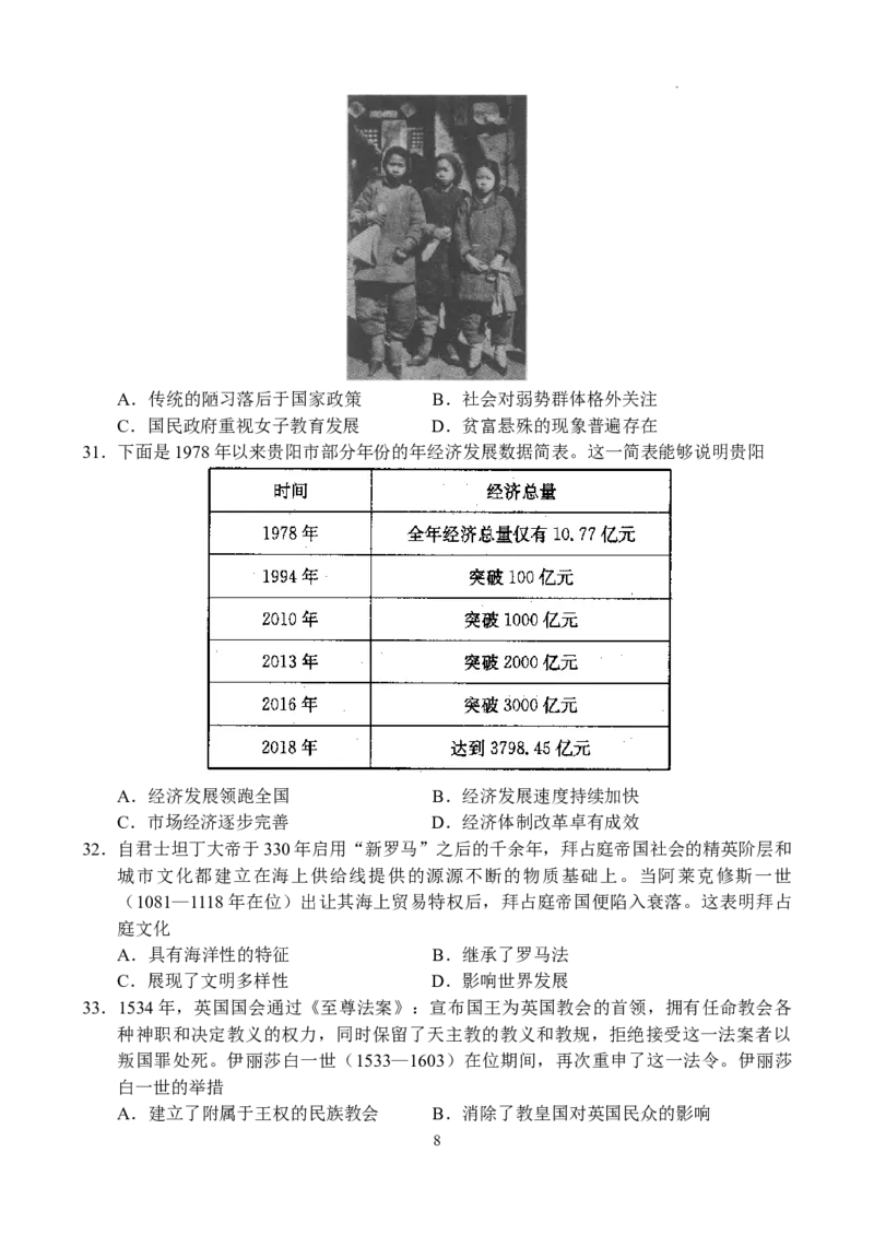 文科综合-副本_2024年5月_01按日期_6号_2024届河南省TOP二十名校高三下学期4月冲刺（一）_2024届河南省TOP二十名校高三下学期4月冲刺（一）文科综合试卷