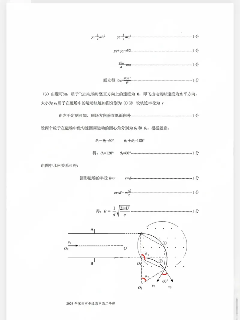 2024深圳高二调研考物理答案_2024-2025高三（6-6月题库）_2024年07月试卷_240707广东省深圳市2023-2024学年高二下学期7月期末调研考试_广东省深圳市2023-2024学年高二下学期7月期末调研考试物理