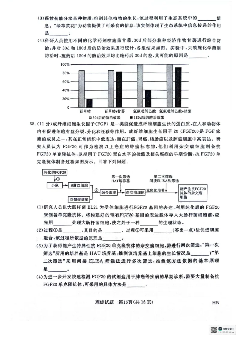 河南省部分重点高中2023-2024学年下学期高三5月大联考-理综_2024年5月_01按日期_10号_2024届金科新未来高三5月大联考_2024金科新未来高三5月大联考理综