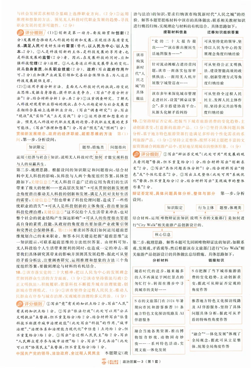 2025《金考卷&middot;特快专递&middot;第4期》政治-答案_2024-2025高三（6-6月题库）_2025年01月试卷_01012025《金考卷&middot;特快专递&middot;第4期》_政治