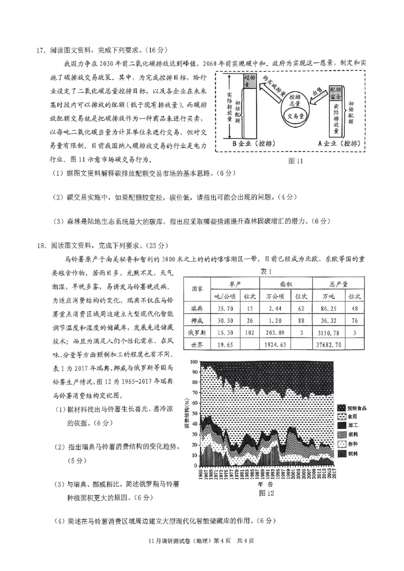 2025重庆康德半期考试地理_2024-2025高三（6-6月题库）_2024年11月试卷_11102025届重庆高三11月半期考试（康德零诊）