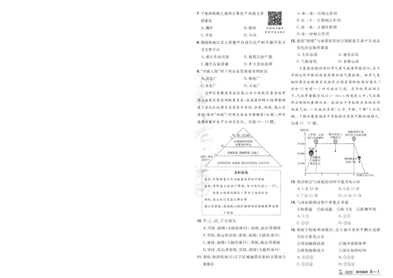 2025《金考卷&middot;特快专递&middot;第4期》地理-A4_2024-2025高三（6-6月题库）_2025年01月试卷_01012025《金考卷&middot;特快专递&middot;第4期》_地理