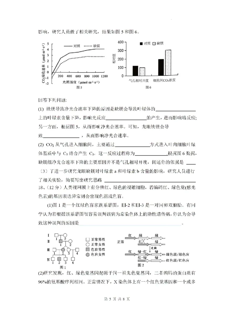 2025届广东省深圳外国语学校（集团）龙华高中部高三第一次月考生物试卷_2024-2025高三（6-6月题库）_2024年08月试卷