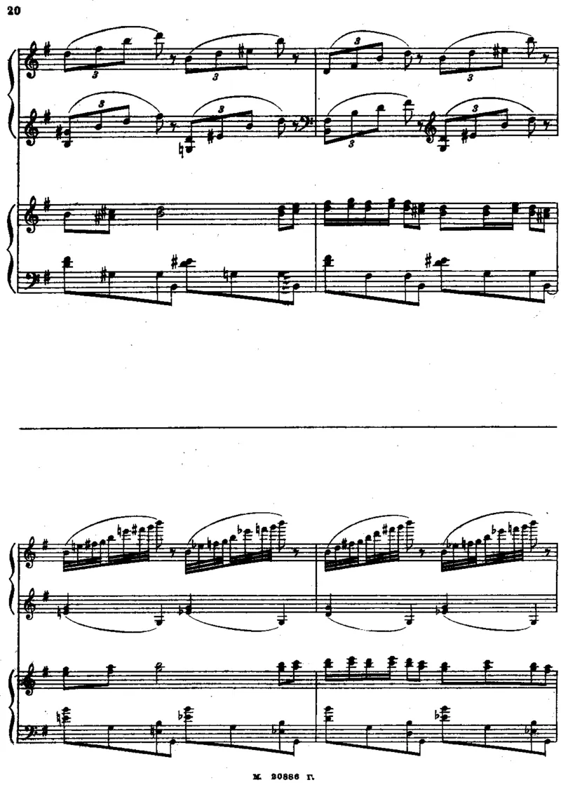 Rachmaninoff-RussianRhapsodyForTwoPianos_一万首著名钢琴曲谱哈农贝多芬合集视频教学电子版高清无水印可打印_1古典钢琴知名音乐家谱_拉赫玛尼诺夫钢琴谱全集