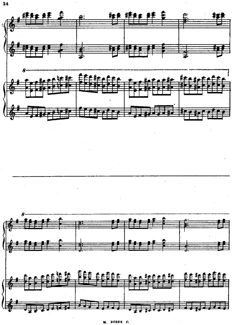 Rachmaninoff-RussianRhapsodyForTwoPianos_一万首著名钢琴曲谱哈农贝多芬合集视频教学电子版高清无水印可打印_1古典钢琴知名音乐家谱_拉赫玛尼诺夫钢琴谱全集