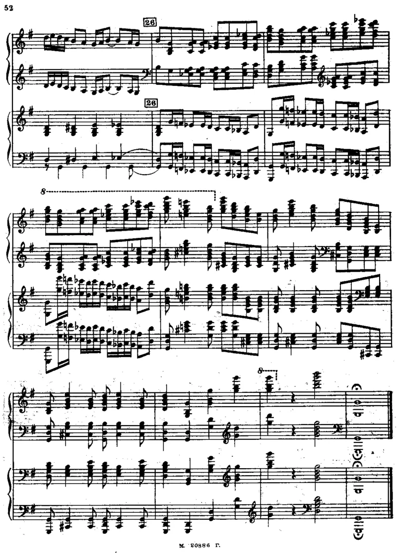 Rachmaninoff-RussianRhapsodyForTwoPianos_一万首著名钢琴曲谱哈农贝多芬合集视频教学电子版高清无水印可打印_1古典钢琴知名音乐家谱_拉赫玛尼诺夫钢琴谱全集