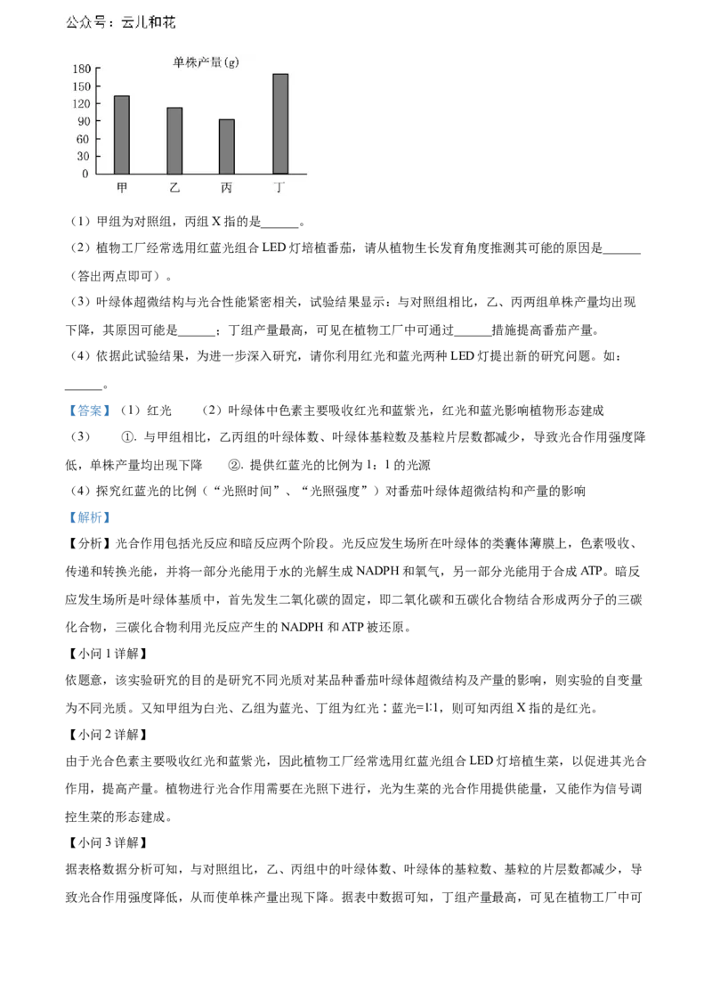 安徽省黄山市2023-2024学年高二下学期7月期末考试生物Word版含解析_2024-2025高二（7-7月题库）_2024年07月试卷_0722安徽省黄山市2023-2024学年高二下学期7月期末考试