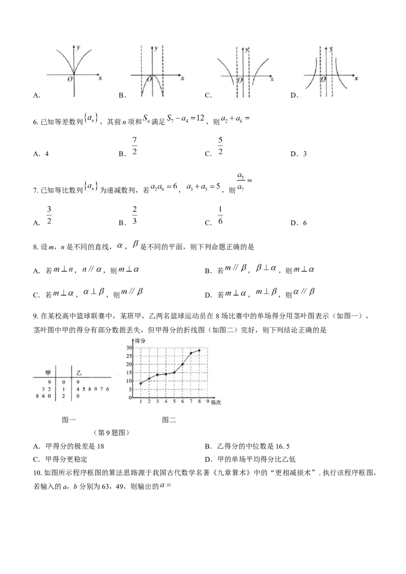 陕西省汉中市2024届高三上学期第三次校际联考文科数学(1)_2023年11月_01每日更新_13号_2024届陕西省汉中市高三上学期第三次校际联考