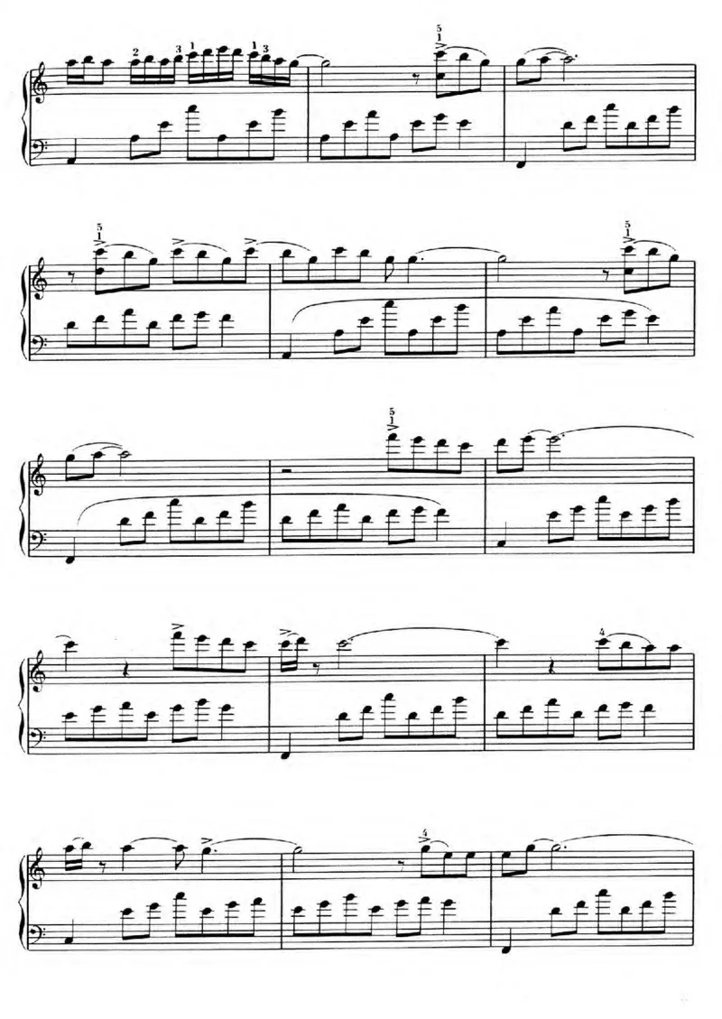 GeorgeWinston.Autumn_一万首著名钢琴曲谱哈农贝多芬合集视频教学电子版高清无水印可打印_06影视钢琴谱合集_影视主题曲钢琴谱