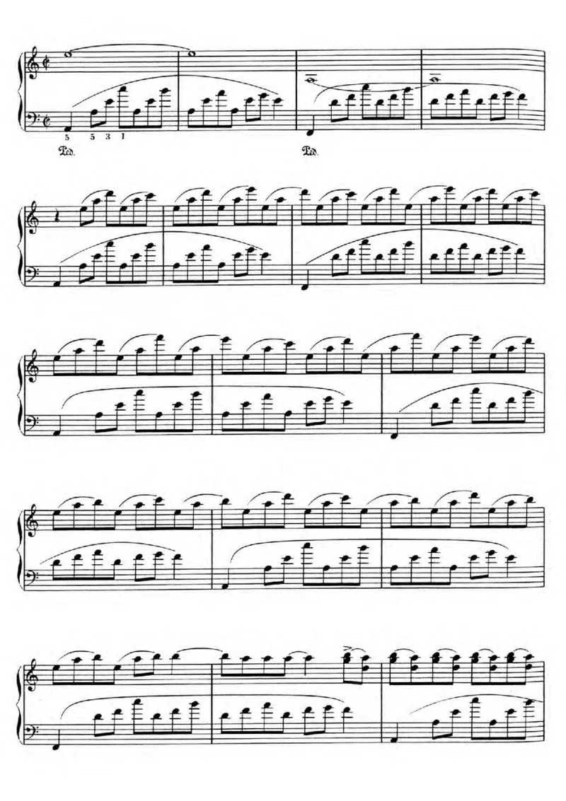 GeorgeWinston.Autumn_一万首著名钢琴曲谱哈农贝多芬合集视频教学电子版高清无水印可打印_06影视钢琴谱合集_影视主题曲钢琴谱