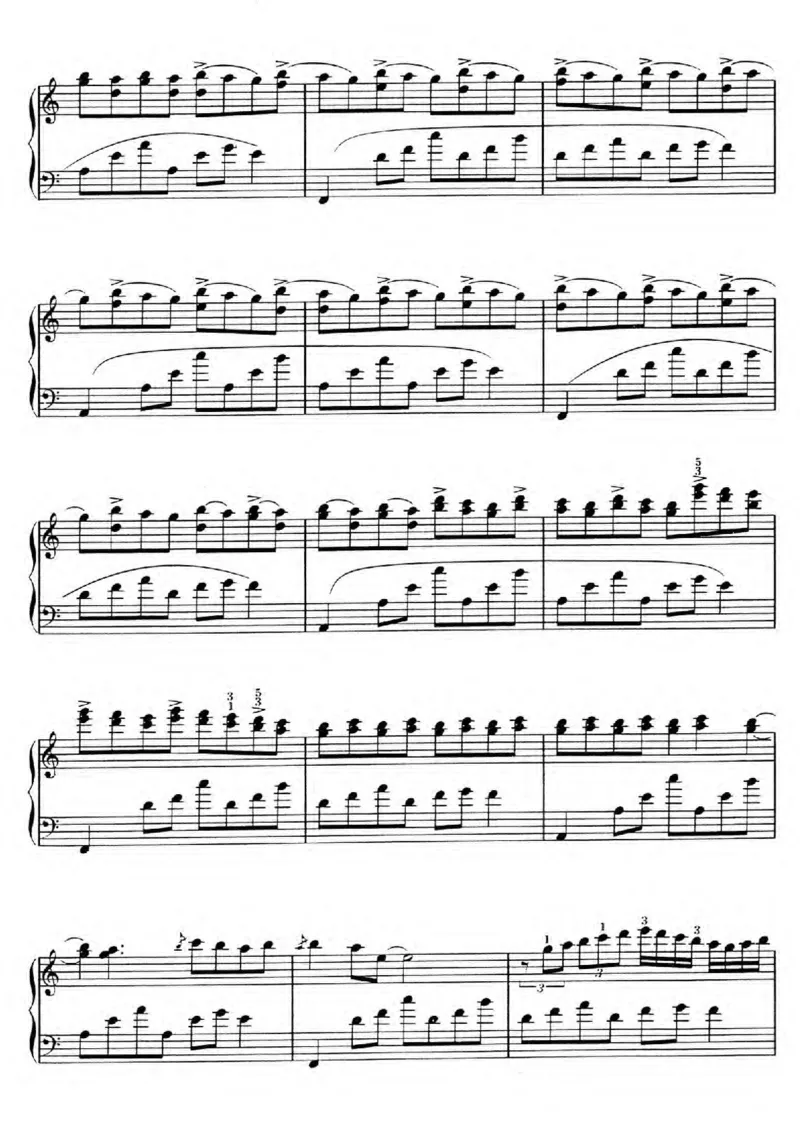 GeorgeWinston.Autumn_一万首著名钢琴曲谱哈农贝多芬合集视频教学电子版高清无水印可打印_06影视钢琴谱合集_影视主题曲钢琴谱