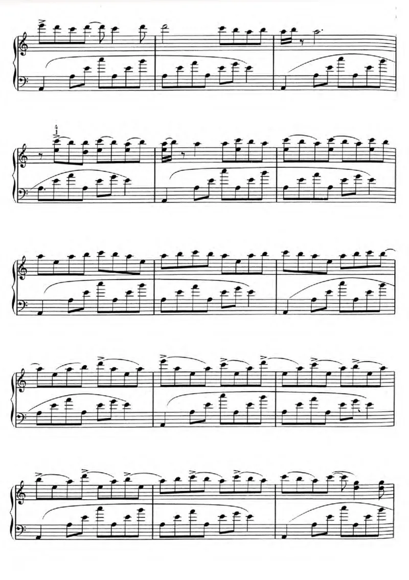 GeorgeWinston.Autumn_一万首著名钢琴曲谱哈农贝多芬合集视频教学电子版高清无水印可打印_06影视钢琴谱合集_影视主题曲钢琴谱