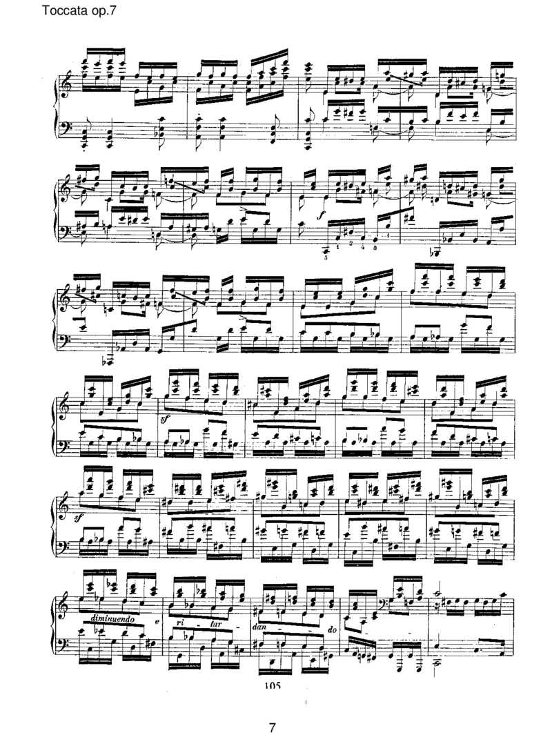 Toccataop.7_一万首著名钢琴曲谱哈农贝多芬合集视频教学电子版高清无水印可打印_1古典钢琴知名音乐家谱_舒曼钢琴谱全集_RobertSchumann罗伯特&middot;舒曼(1810-1856)