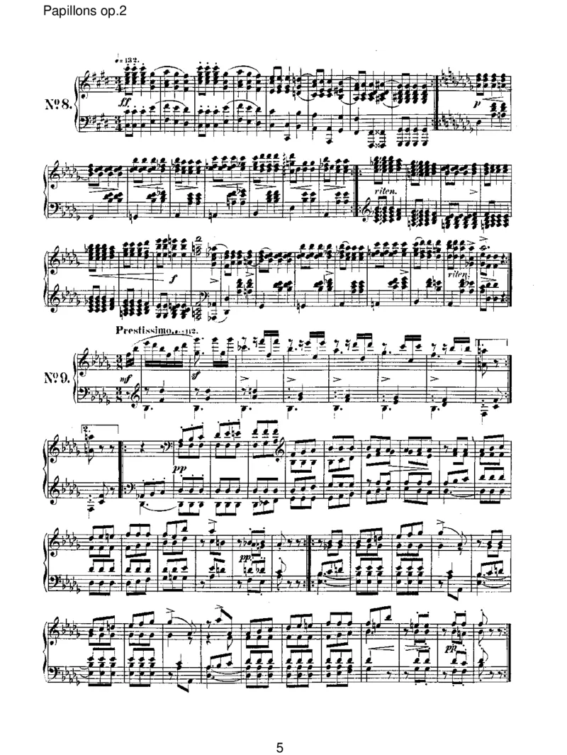 Papillonsop.2_一万首著名钢琴曲谱哈农贝多芬合集视频教学电子版高清无水印可打印_1古典钢琴知名音乐家谱_舒曼钢琴谱全集_RobertSchumann罗伯特&middot;舒曼(1810-1856)