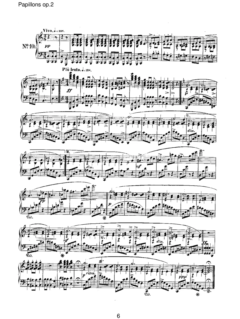 Papillonsop.2_一万首著名钢琴曲谱哈农贝多芬合集视频教学电子版高清无水印可打印_1古典钢琴知名音乐家谱_舒曼钢琴谱全集_RobertSchumann罗伯特&middot;舒曼(1810-1856)