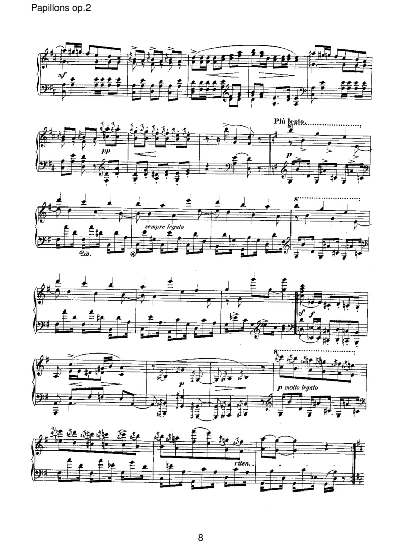 Papillonsop.2_一万首著名钢琴曲谱哈农贝多芬合集视频教学电子版高清无水印可打印_1古典钢琴知名音乐家谱_舒曼钢琴谱全集_RobertSchumann罗伯特&middot;舒曼(1810-1856)