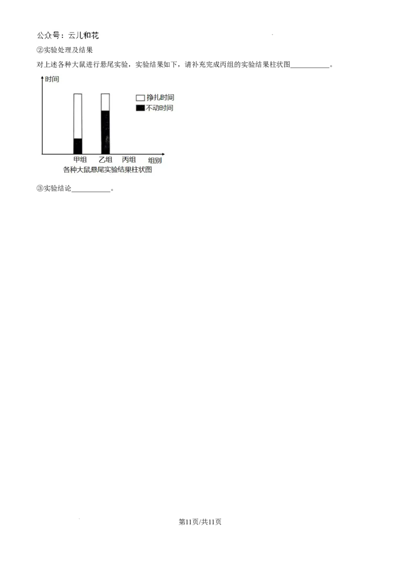 浙江省杭州市周边重点中学四校联考2024-2025学年高二上学期10月月考生物试题（卷）_2024-2025高二（7-7月题库）_2024年10月试卷