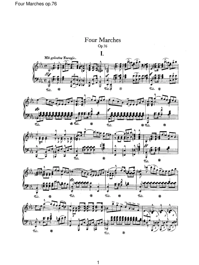FourMarchesop.76_一万首著名钢琴曲谱哈农贝多芬合集视频教学电子版高清无水印可打印_1古典钢琴知名音乐家谱_舒曼钢琴谱全集_RobertSchumann罗伯特&middot;舒曼(1810-1856)