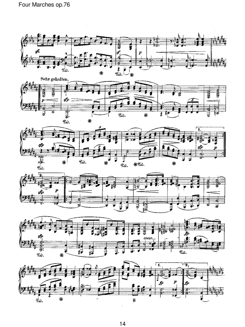 FourMarchesop.76_一万首著名钢琴曲谱哈农贝多芬合集视频教学电子版高清无水印可打印_1古典钢琴知名音乐家谱_舒曼钢琴谱全集_RobertSchumann罗伯特&middot;舒曼(1810-1856)