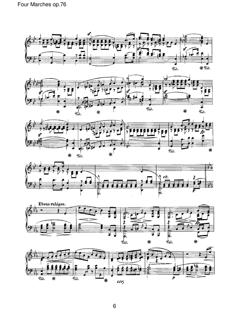 FourMarchesop.76_一万首著名钢琴曲谱哈农贝多芬合集视频教学电子版高清无水印可打印_1古典钢琴知名音乐家谱_舒曼钢琴谱全集_RobertSchumann罗伯特&middot;舒曼(1810-1856)