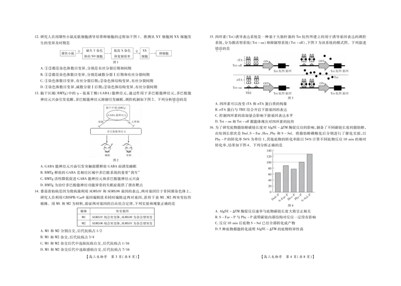 广东省湛江市2024-2025学年高三上学期高中毕业生调研考试生物试题_2024-2025高三（6-6月题库）_2024年11月试卷_11022025届广东省湛江市普通高中高三10月调研测试（上进联考）