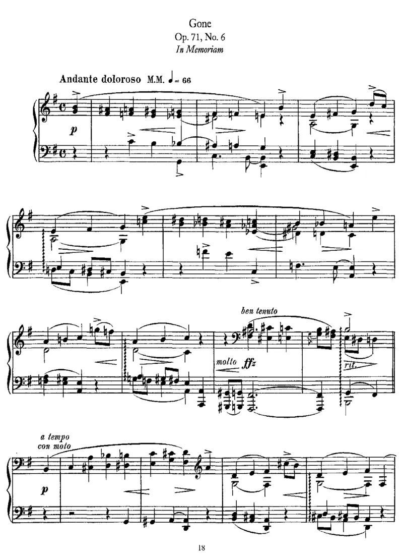 LyricPieces,Op71_一万首著名钢琴曲谱哈农贝多芬合集视频教学电子版高清无水印可打印_1古典钢琴知名音乐家谱_格里格钢琴谱全集_LyricPieces