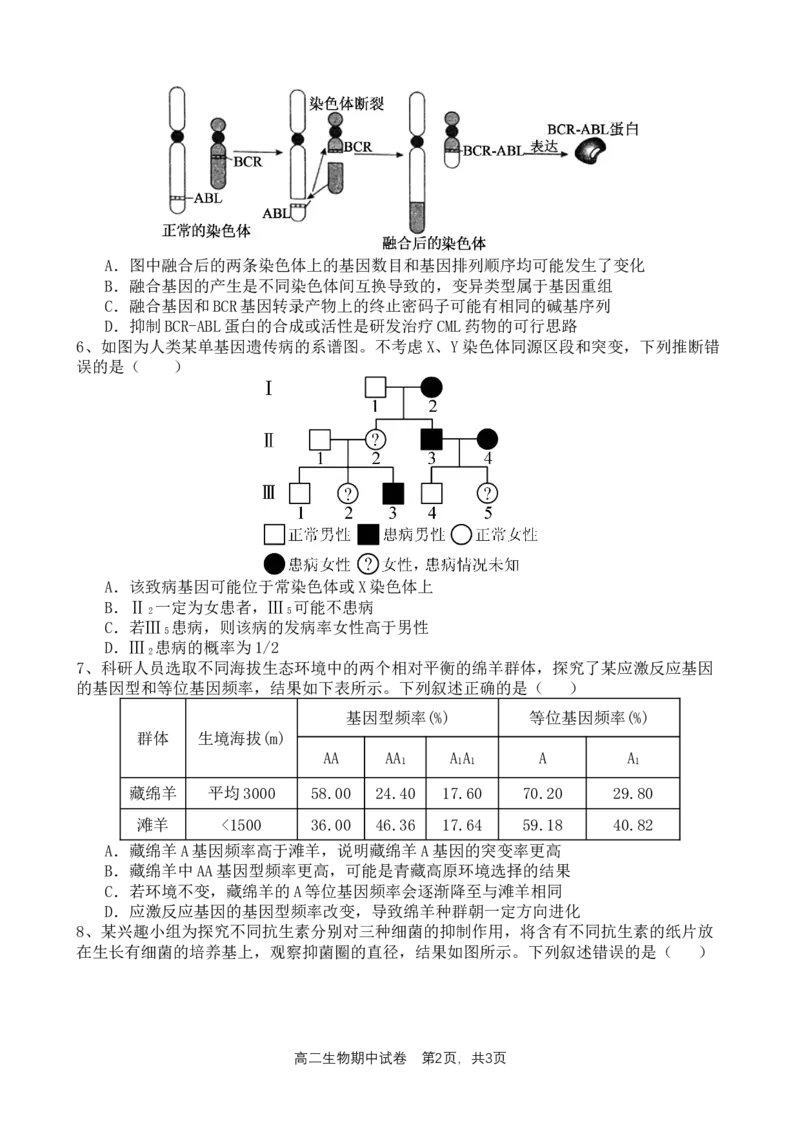 万州二中高2024级期中考试题修改格式版_2025年11月高二试卷_251128重庆市万州二中2025-2026学年高二上学期期中考试（全）