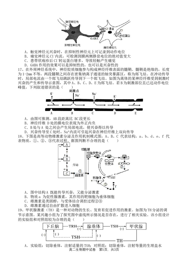 万州二中高2024级期中考试题修改格式版_2025年11月高二试卷_251128重庆市万州二中2025-2026学年高二上学期期中考试（全）