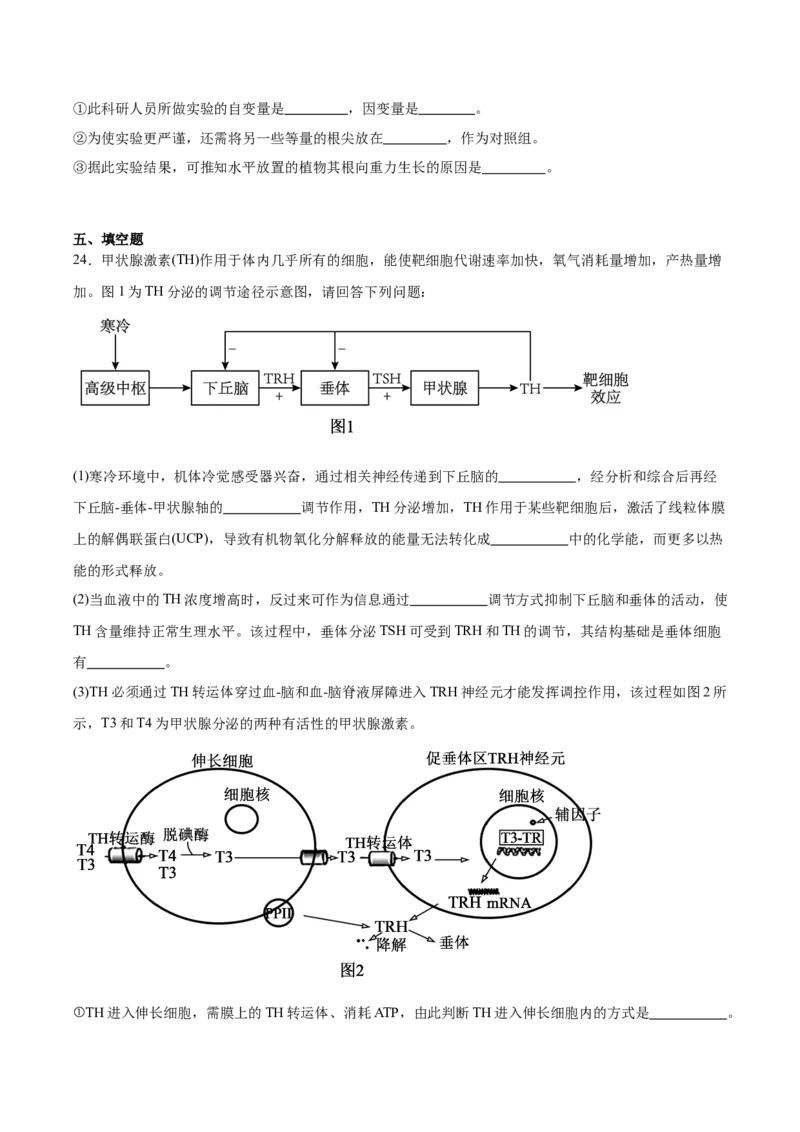 江苏省淮安市高中校协作体2025-2026学年高二上学期期中联考试题生物Word版含答案_2024-2025高二（7-7月题库）_2026年1月高二