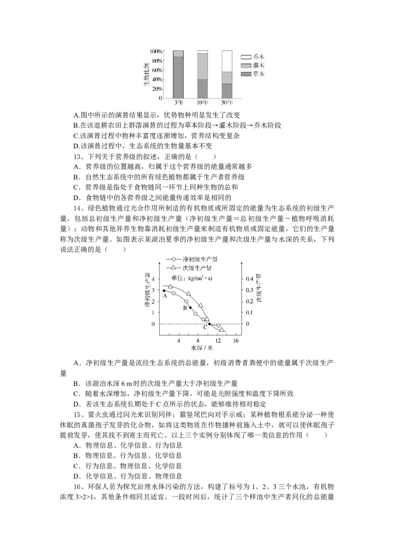 湖北省随州市部分高中2024-2025学年高二下学期2月月考生物试题_2024-2025高二（7-7月题库）_2025年02月试卷_0228湖北省随州市部分高中2024-2025学年高二下学期2月联考