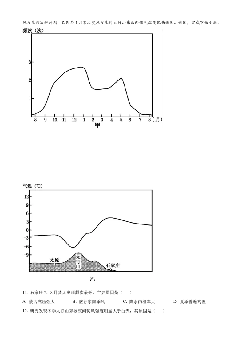 湖南省长沙市雅礼教育集团2024-2025学年高二下学期3月月考地理试题（含答案）_2024-2025高二（7-7月题库）_2025年03月试卷_0311湖南省长沙市雅礼集团2024-2025学年高二下学期3月月考