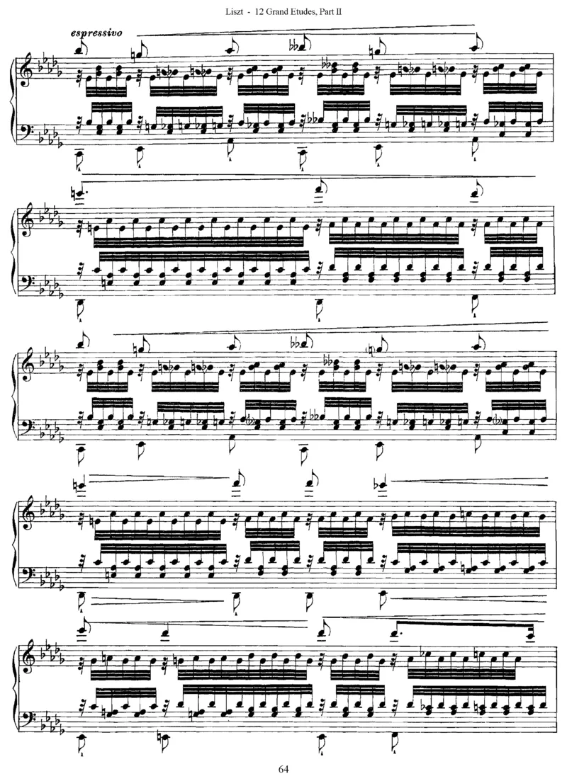 LisztGrandeEtudes（二版超技）_一万首著名钢琴曲谱哈农贝多芬合集视频教学电子版高清无水印可打印_1古典钢琴知名音乐家谱_超高难度钢琴谱_超技
