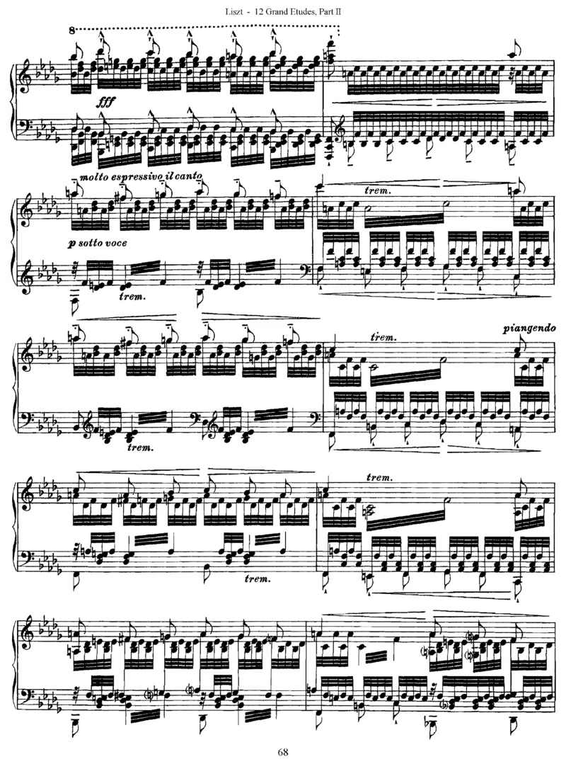 LisztGrandeEtudes（二版超技）_一万首著名钢琴曲谱哈农贝多芬合集视频教学电子版高清无水印可打印_1古典钢琴知名音乐家谱_超高难度钢琴谱_超技