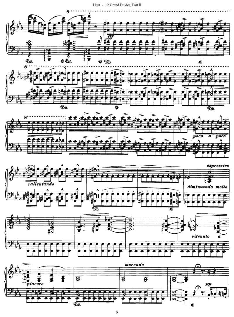 LisztGrandeEtudes（二版超技）_一万首著名钢琴曲谱哈农贝多芬合集视频教学电子版高清无水印可打印_1古典钢琴知名音乐家谱_超高难度钢琴谱_超技