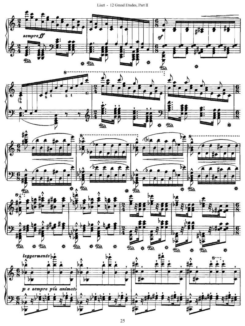 LisztGrandeEtudes（二版超技）_一万首著名钢琴曲谱哈农贝多芬合集视频教学电子版高清无水印可打印_1古典钢琴知名音乐家谱_超高难度钢琴谱_超技