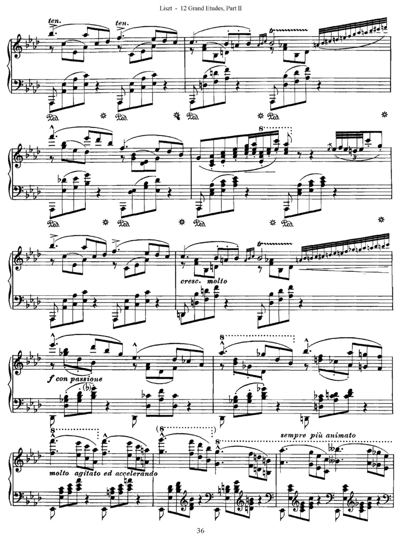 LisztGrandeEtudes（二版超技）_一万首著名钢琴曲谱哈农贝多芬合集视频教学电子版高清无水印可打印_1古典钢琴知名音乐家谱_超高难度钢琴谱_超技