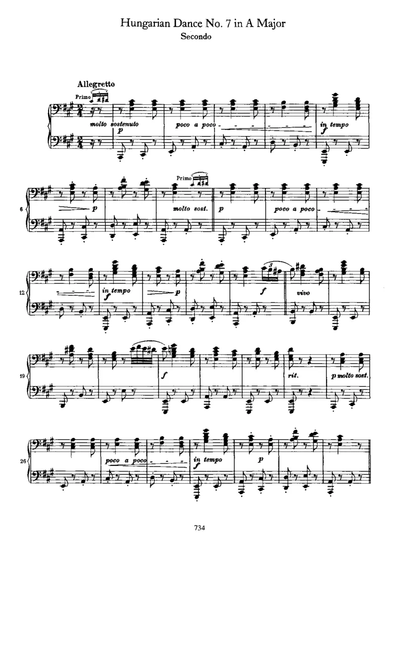 HungarianDanceNo07inA_一万首著名钢琴曲谱哈农贝多芬合集视频教学电子版高清无水印可打印_1古典钢琴知名音乐家谱_勃拉姆斯钢琴谱全集_匈牙利舞曲四手联弹版