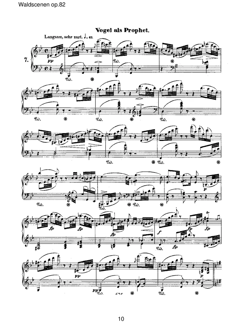 Waldscenenop.82_一万首著名钢琴曲谱哈农贝多芬合集视频教学电子版高清无水印可打印_1古典钢琴知名音乐家谱_舒曼钢琴谱全集_RobertSchumann罗伯特&middot;舒曼(1810-1856)