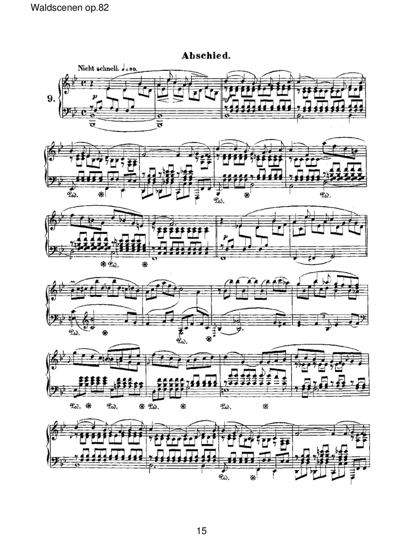 Waldscenenop.82_一万首著名钢琴曲谱哈农贝多芬合集视频教学电子版高清无水印可打印_1古典钢琴知名音乐家谱_舒曼钢琴谱全集_RobertSchumann罗伯特&middot;舒曼(1810-1856)