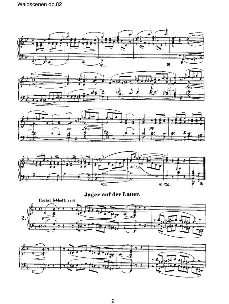 Waldscenenop.82_一万首著名钢琴曲谱哈农贝多芬合集视频教学电子版高清无水印可打印_1古典钢琴知名音乐家谱_舒曼钢琴谱全集_RobertSchumann罗伯特&middot;舒曼(1810-1856)