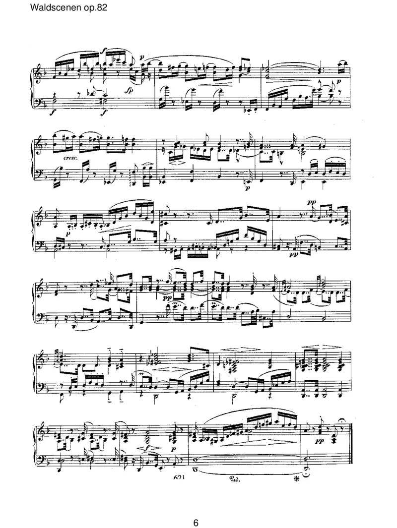 Waldscenenop.82_一万首著名钢琴曲谱哈农贝多芬合集视频教学电子版高清无水印可打印_1古典钢琴知名音乐家谱_舒曼钢琴谱全集_RobertSchumann罗伯特&middot;舒曼(1810-1856)