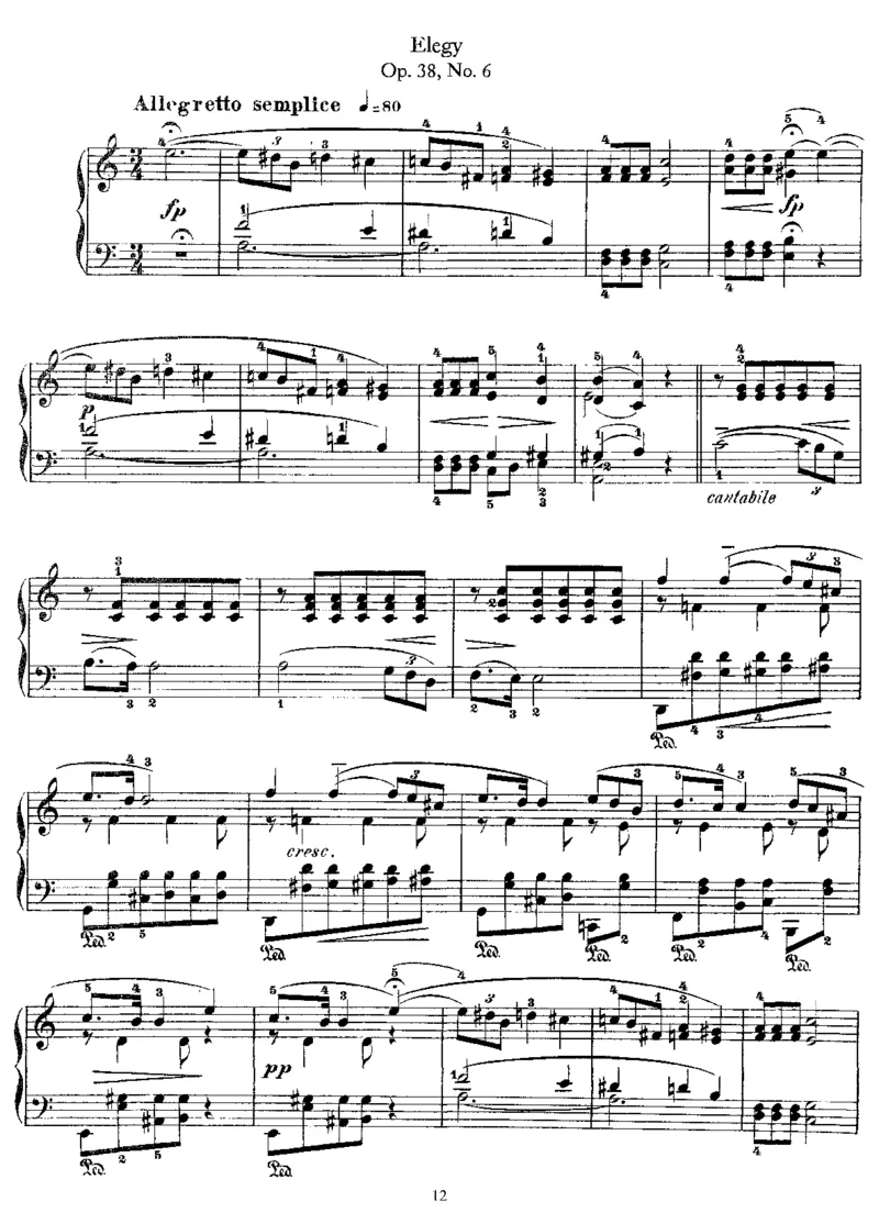 LyricPieces,Op38_一万首著名钢琴曲谱哈农贝多芬合集视频教学电子版高清无水印可打印_1古典钢琴知名音乐家谱_格里格钢琴谱全集_LyricPieces