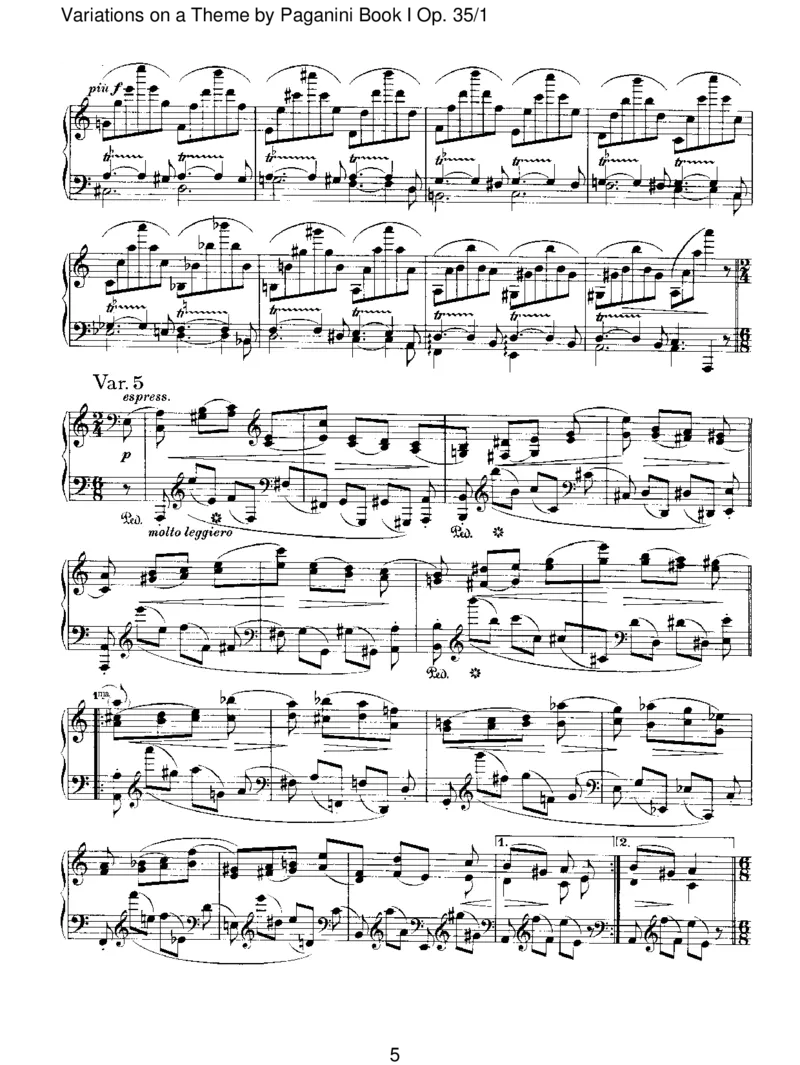 VariationsonaThemebyPaganiniBookIOp.35_1_一万首著名钢琴曲谱哈农贝多芬合集视频教学电子版高清无水印可打印_1古典钢琴知名音乐家谱_勃拉姆斯钢琴谱全集_II.Variations
