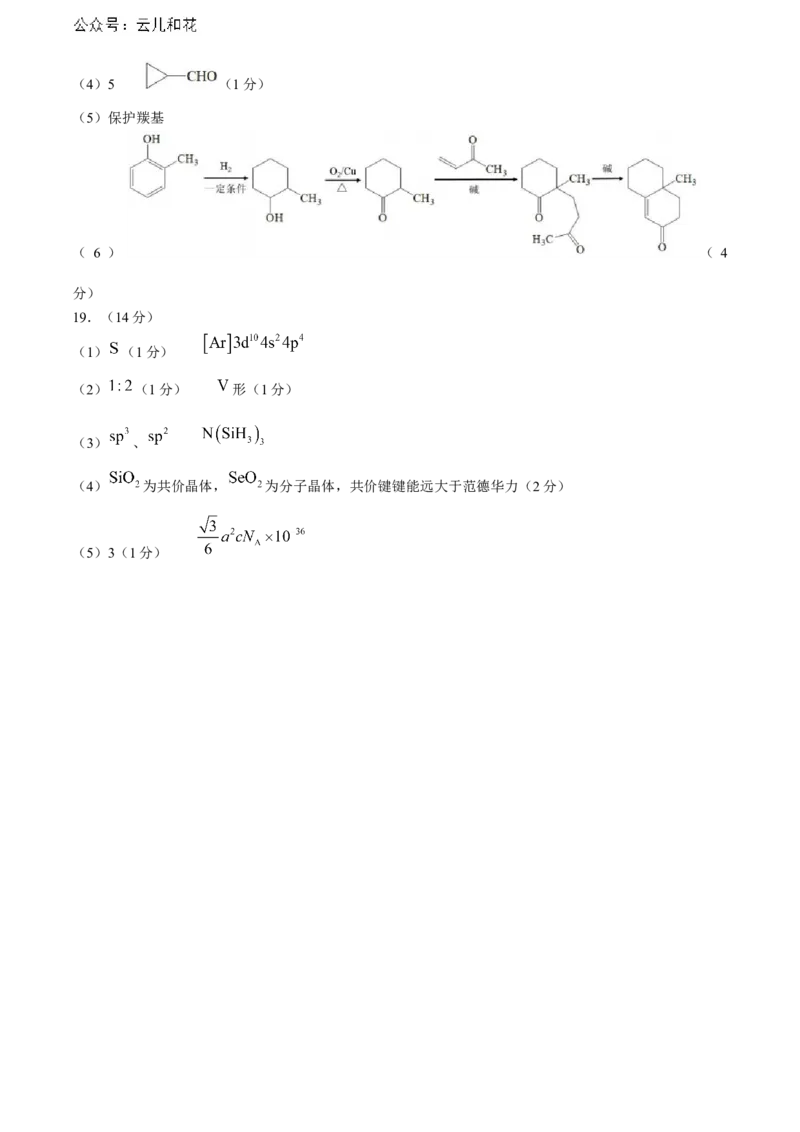 湖北省武汉外国语学校2023-2024学年高二下学期期末考试化学试卷Word版含答案_2024-2025高二（7-7月题库）_2024年07月试卷_0723湖北省武汉外国语学校2023-2024学年高二下学期期末考试