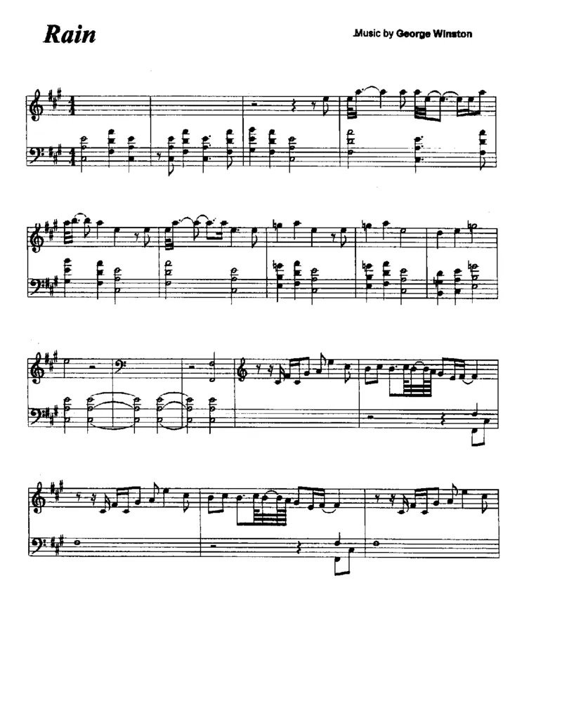 GeorgeWinstonPianoSolos_一万首著名钢琴曲谱哈农贝多芬合集视频教学电子版高清无水印可打印_06影视钢琴谱合集_影视主题曲钢琴谱