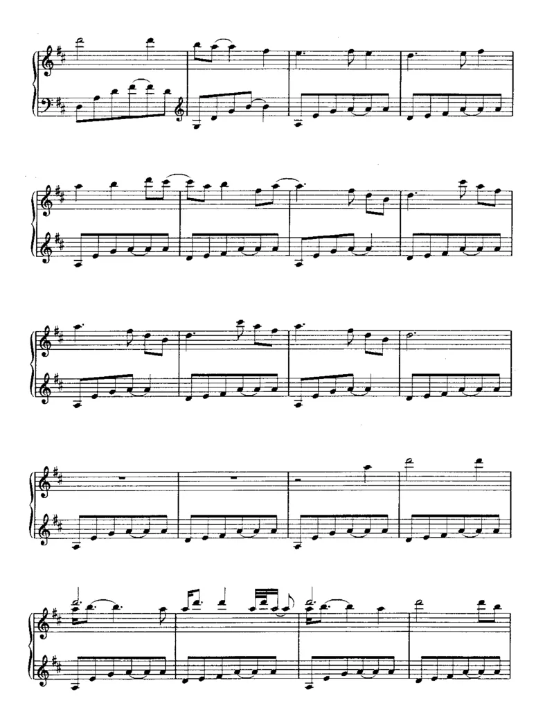 GeorgeWinstonPianoSolos_一万首著名钢琴曲谱哈农贝多芬合集视频教学电子版高清无水印可打印_06影视钢琴谱合集_影视主题曲钢琴谱