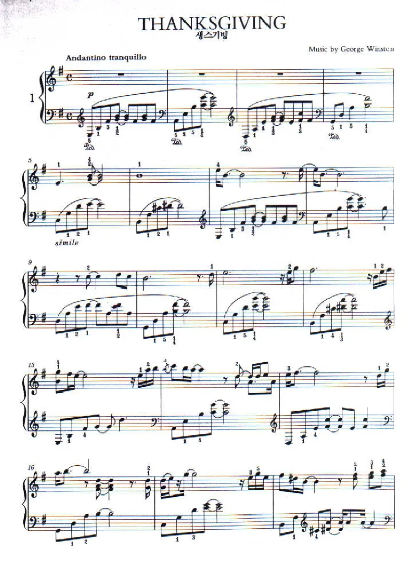 GeorgeWinstonPianoSolos_一万首著名钢琴曲谱哈农贝多芬合集视频教学电子版高清无水印可打印_06影视钢琴谱合集_影视主题曲钢琴谱