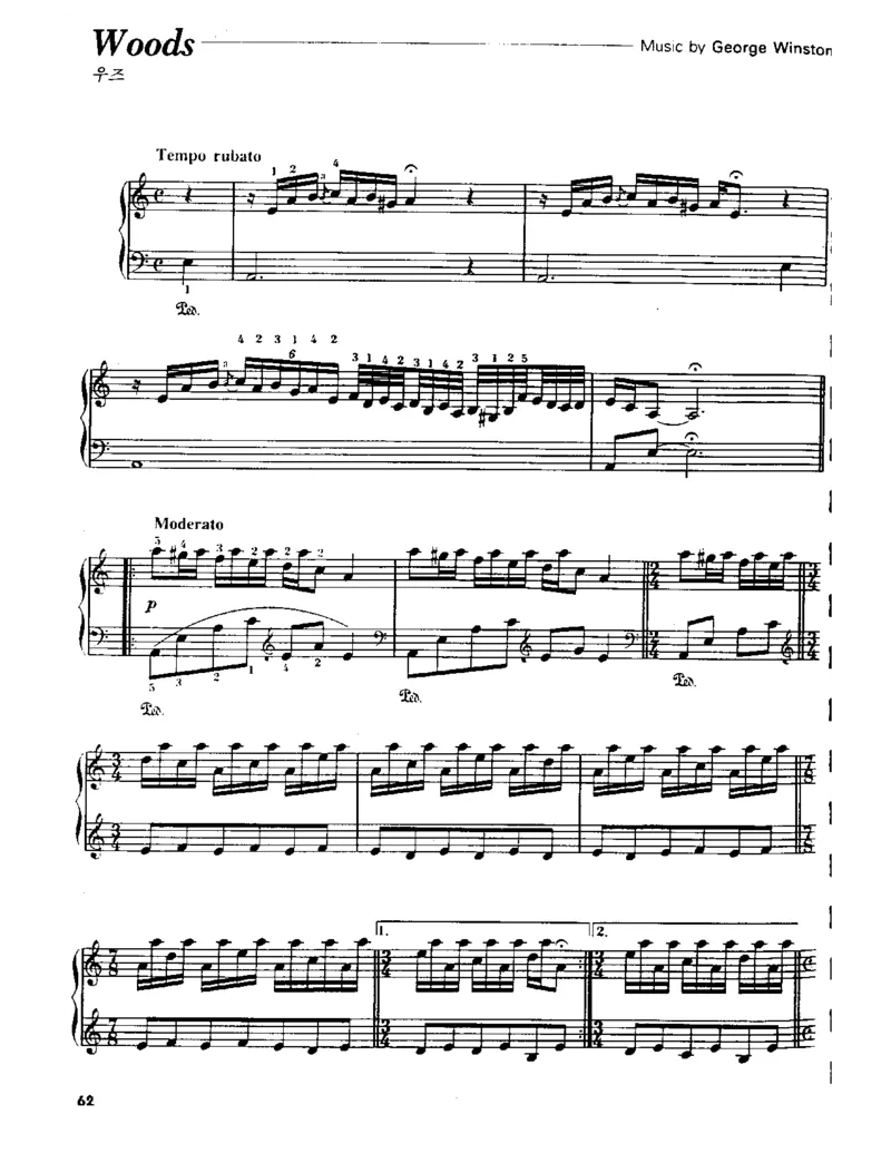 GeorgeWinstonPianoSolos_一万首著名钢琴曲谱哈农贝多芬合集视频教学电子版高清无水印可打印_06影视钢琴谱合集_影视主题曲钢琴谱